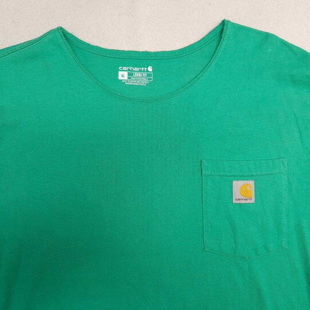 Carhartt Loose Fit Casual Crew Neck Short Sleeve T Shirt Mens Size XL Green